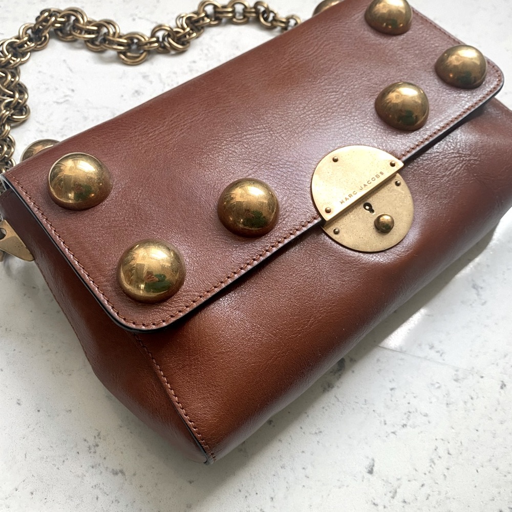 VINTAGE MARC JACOBS PURSE - CAMEL LEATHER